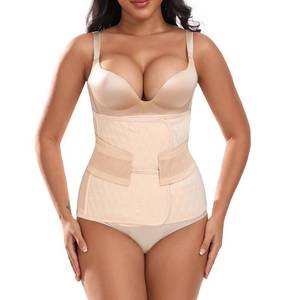 lot 88062 image: Moolida Abdominal Binder Post Surgery Postpartum Belly Band Belly Wrap Hernia Belt Stomach Compression Wrap C-Section,Nude,SM