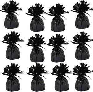 lot 88083 image: The Dreidel Company Metallic Balloon Weights, Birthday Party Favors, Novelty and Gag Gifts, 5.5 Inches, 12-Pack (Gold)