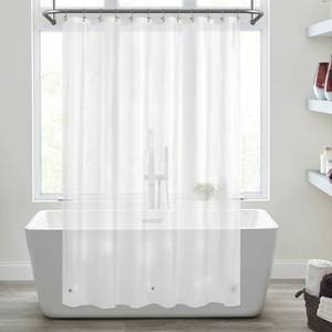 lot 88130 image: Mrs Awesome Extra Long Shower Curtain Liner with 3 Magnets, Long Frosted PEVA Plastic Shower Curtain for Bathroom Lightweight & Waterproof, 72 x 84, Frost