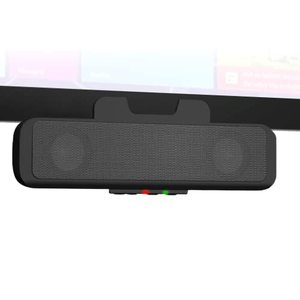 lot 88149 image: Cyber Acoustics USB Speaker Bar (CA-2890) � Stereo USB Powered Speaker, Easily Clamps to Monitor, Convenient Controls