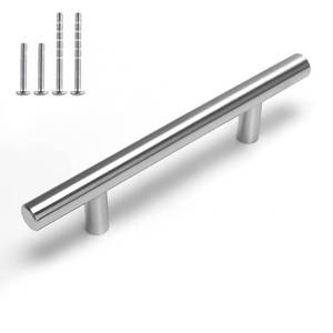 lot 88155 image: homdiy 5Pack Brushed Nickel Cabinet Pulls Cabinet Handles - 3.5in Hole Centers Pulls, Modern Cabinet Hardware for Kitchen Cabinets, Dresser Drawers