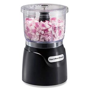 lot 88178 image: Hamilton Beach Electric Vegetable Chopper & Mini Food Processor, 3-Cup, 350 Watts, for Dicing, Mincing, and Puree, Black (72850)