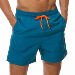 lot 90846 image: SILKWORLD Mens Swimming Surf Beach Shorts Mesh Liner(Large, Peacock Blue)