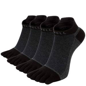 lot 90858 image: VWELL Cotton Toe Socks Five Finger Socks No Show Crew Athletic Running Socks 4 Pairs,Size 7-11