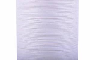 lot 90904 image: KONMAY 0.5mm Extra Strong Braided Round Waxed Leather Sewing Thread, 141 Yards White Upholstery Waxed Thread with Core for Hand and Machine Sewing, Leather Stitching, Macrame and Jewelry Making