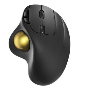lot 90923 image: Nulea M501 Wireless Trackball Mouse, Rechargeable Ergonomic, Easy Thumb Control, Precise & Smooth Tracking, 3 Device Connection (Bluetooth or USB Receiver), Compatible for PC, Laptop, Mac, Windows.