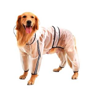 lot 90941 image: Patyelf Clear Dog Rain Coats, Waterproof Dog Raincoat, Rain Jacket Raincoat, Adjustable Reflective Lightweight Pet Rain Clothes, Dog Hooded Slicker Poncho for Small, Medium, Large Dogs(XL)
