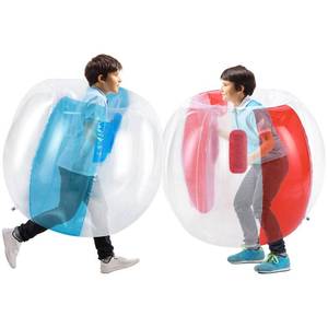 lot 90954 image: Theefun Bumper Balls, 2 Pack Inflatable Sumo Ball, 36inch Bopper Toys for Kids Physical Outdoor Active Play, Giant Human Hamster Knocker Body Zorb Ball, Body Bubble Soccer Ball