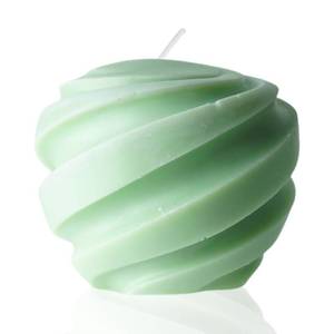 lot 90958 image: 3.5inch Spiral Ball Candle Wooden Scented Aesthetic Cylinder Candle,Home Office Danish Pastel Trendy Room Floating Shelves Decor Small Candles, Soy Wax Ball Shaped Candles,set of 3(white)