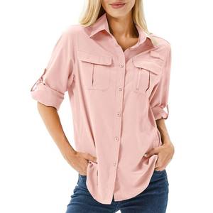 lot 90981 image: Toumett Womens UPF 50 Long Sleeve UV Sun Protection Safari Shirts Outdoor Quick Dry Fishing Hiking Travel Shirts(5071,Pink,2XL)