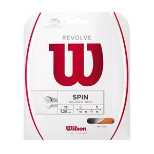 lot 91002 image: Wilson Revolve 17 Tennis String - Set, Orange