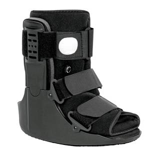 lot 91027 image: Jewlri Air Walking Boot Fracture Boot Short Walker Protective Boot Fits Left or Right Foot Ankle for Injuries Fractures Sprains Black S