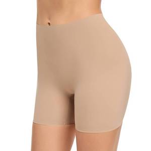 lot 91041 image: Womens Slip Shorts for Under Dress Seamless Shapewear Boyshorts Tummy Control Panties Shaping Shorts(#3 Beige(no Control),Large)