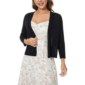 lot 91049 image: Satuun Womens 34 Sleeve Shrugs Lightweight Open Front Cropped Cardigan for Womenno size visible