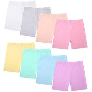 lot 91061 image: Boyiee 8 Pack Girls Toddlers Dance Shorts Bike Shorts Dance Gymnastics Yoga Shorts Safety Active Under Dress Shorts(Bright Color, 4-5 Years)