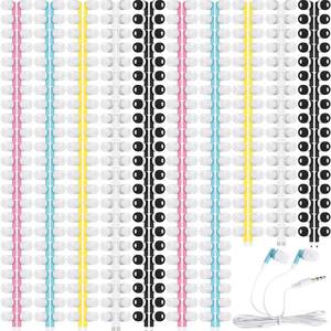 lot 1636 image: Xuhal 600 Packs Bulk Earbuds Headphones Earphones Kids Colorful Earbuds Classroom Headphones Bulk Wired Ear Buds Earphones Bulk for Kids Adults Smartphones Laptop Classroom School Library - Retail $138quantity unverified 