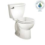 American Standard Cadet 3 10 inch Rough Opening - Right Height Complete 2-Piece 1.28 GPF Single Flush Round Toilet in White