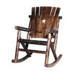Leigh Country Char-log Single Rocker with Star