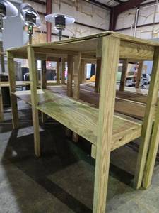 lot 34094 image: Homemade Wood Shelving