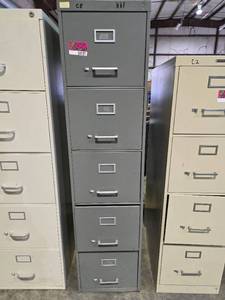 lot 34121 image: 5 Drawer File Cabinet