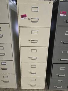 lot 34122 image: 5 Drawer File Cabinet