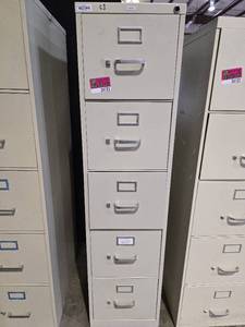lot 34123 image: HON 5 Drawer File Cabinet