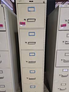 lot 34125 image: 5 Drawer File Cabinet