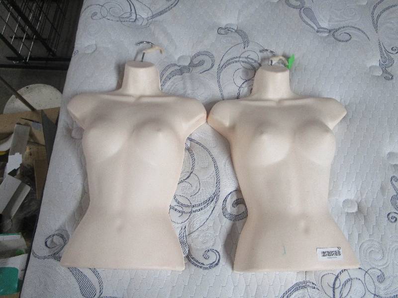 lot 767 image: Pair of Hanging Torso Mannequins