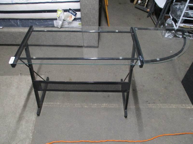 lot 543 image: Glass and Metal Desk