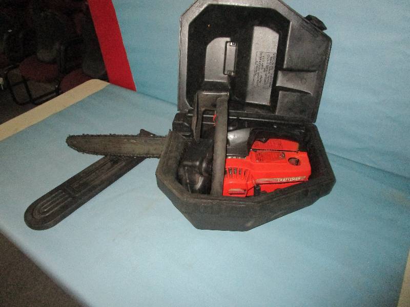 lot 585 image: Craftsman Chain Saw with Case