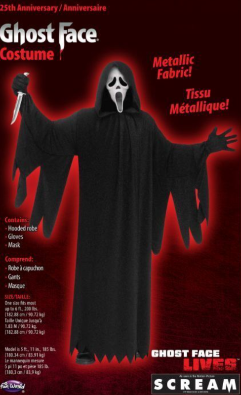 lot 3044 image: Fun World SCREAM Horror Robe, Size Adult