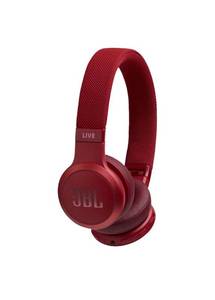 lot 3008 image: JBL Live 400bt Wireless Bluetooth On Ear Headphones With Built In Microphone Red Retail $99.99