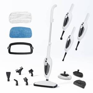lot 1647 image: Steam Mop for Hardwood Floor Cleaning, Steam Cleaner with Multiple Accessories, Electric Mop for TileWoodLaminateVinylCarpetHard Floors, 1200W18s Heat-Up20ft Power Cord2 Pads, SC1050 by Sandoo - Retail $89.99