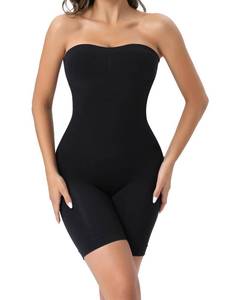 lot 91091 image: Ellareese Black Adult Small Sleeveless Pull On Seamless Shapewear Bodysuit with Built in Bra s