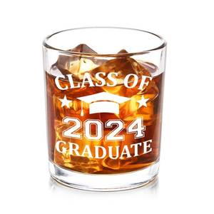 lot 86615 image: Futtumy Graduation Gifts, Graduation Gifts for Him, Class of 2024 Graduate 10 oz Whiskey Glass, 2024 Graduation Gifts, College High School Masters Graduation Gift, Graduation Gifts for Men Friend