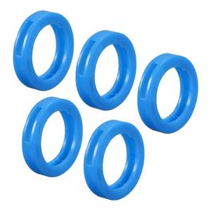 lot 86626 image: PATIKIL Key Cap Cover Rings, 20Pcs 24mm Keys Identifier Coding Tags Silicone Sleeve for Office House Apartment Blue
