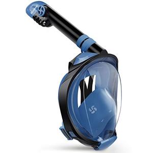 lot 86764 image: Greatever G2 Full Face Snorkel Mask with Latest Dry Top System,Foldable 180 Degree Panoramic View Snorkeling Mask with Camera Mount,Safe Breathing,Anti-Leak&Anti-Fog