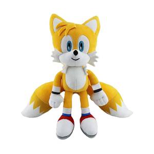 lot 86766 image: Adenzai Yellow Sonic Plush Action Figure Animal Hedgehog Super Sonic Ray Flying Squirrel Movie Plush Gift Plush for Kids Boys & Girls Sonic The Hedgehog Toy Tails Plush, Knuckles Plush 12 Inches�