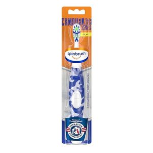 lot 86782 image: Arm & Hammer Spinbrush Camouflage Series Spinbrush, Soft, Electric Battery Toothbrush, 1 ct, Color May Vary