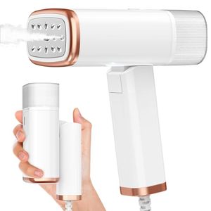 lot 86854 image: Portable Handheld Steam Garment Steamer Foldable Effortless Wrinkle Clothes Steam Iron Removal 20-Second Fast Heat-up, 1200W, 120ml Water Tank for Home & Travel (120V Only, Not for Europe)