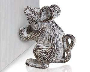 lot 86867 image: Cast Iron Mouse Door Stop by Comfify- Decorative Vintage Rustic Door Stop - Stop Your Bedroom, Bath and Exterior Doors with Style - Antique Gold Color
