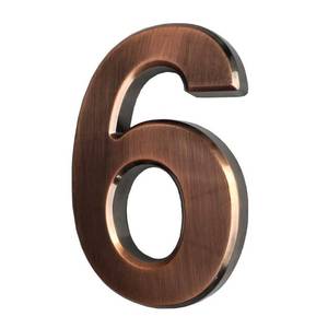 lot 86937 image: 4 Inch Mailbox Numbers 69, Self Stick Number Stickers for House DoorApartmentFloor, BronzeSilver, by Hopewan. (69, Bronze)