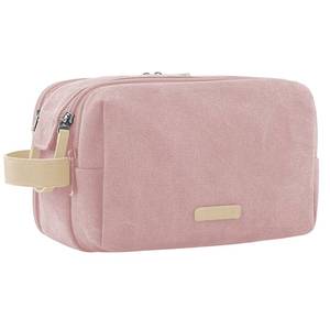 lot 86983 image: BAGSMART Toiletry Bag for Women, Cosmetic Makeup Bag Organizer, Travel Bag for Toiletries, Dopp Kit Water-resistant Shaving Bag for Accessories, Pink-Medium