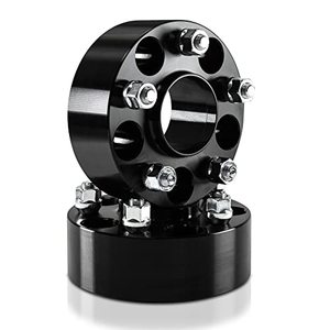 lot 86997 image: 50mm (2 Inch) Hubcentric Black Wheel Spacers 5x115 Compatible For Dodge Charger 2006-2022, Challenger 2008-2022, Magnum 2005-2008, Compatible For Chrysler 300c 2005-2022 (2pcs 71.6mm M14x1.5) Spacer