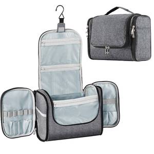 lot 87037 image: Buruis Large Capacity Toiletry Bag for Women and Men, Hanging Toiletry Organizer, Water-Resistant Dopp Kit, Shaving Bag for Full Sized Toiletries, Travel Essentials