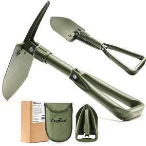 lot 87075 image: 18 Military Folding Camping Shovel, Offroad Survival High Carbon Steel Shovel (Olive) AugTouf by toolant