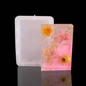 lot 87102 image: FineInno Rectangle Resin Mold,Large Epoxy Resin Mold,Craft Silicone Molds DIY Resin Flower Preservation,Bookends Art