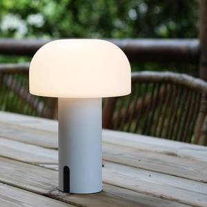 lot 87120 image: WEILAILUX Cordless Mushroom Table Lamp, Waterproof Shower Lamp, Battery Operated Table Lamp Rechargeable, Touch Dimmable Night Light for BedroomPatioCampingDinningOutdoor (White)