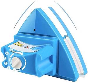 lot 87128 image: KOKITEA Double-sided Window Cleaner Glass Wiper Magnetic Cleaning Tools, 5-Files Adjustable Magnetic Glider Washing Brush Tools, for High-rise Double Car Glazed Windows Thickness 0.3-1 (Blue)