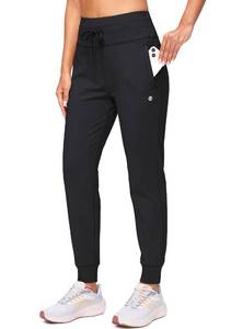lot 87133 image: G Gradual Womens Fleece Lined Joggers High Waisted Water Resistant Thermal Winter Sweatpants Running Hiking Pockets(Black, M)